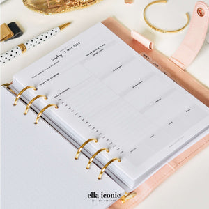 CEO of My Own Life® 2024 Daily Life Planner Inserts for A5 Organisers - Print at Home - ella iconic®