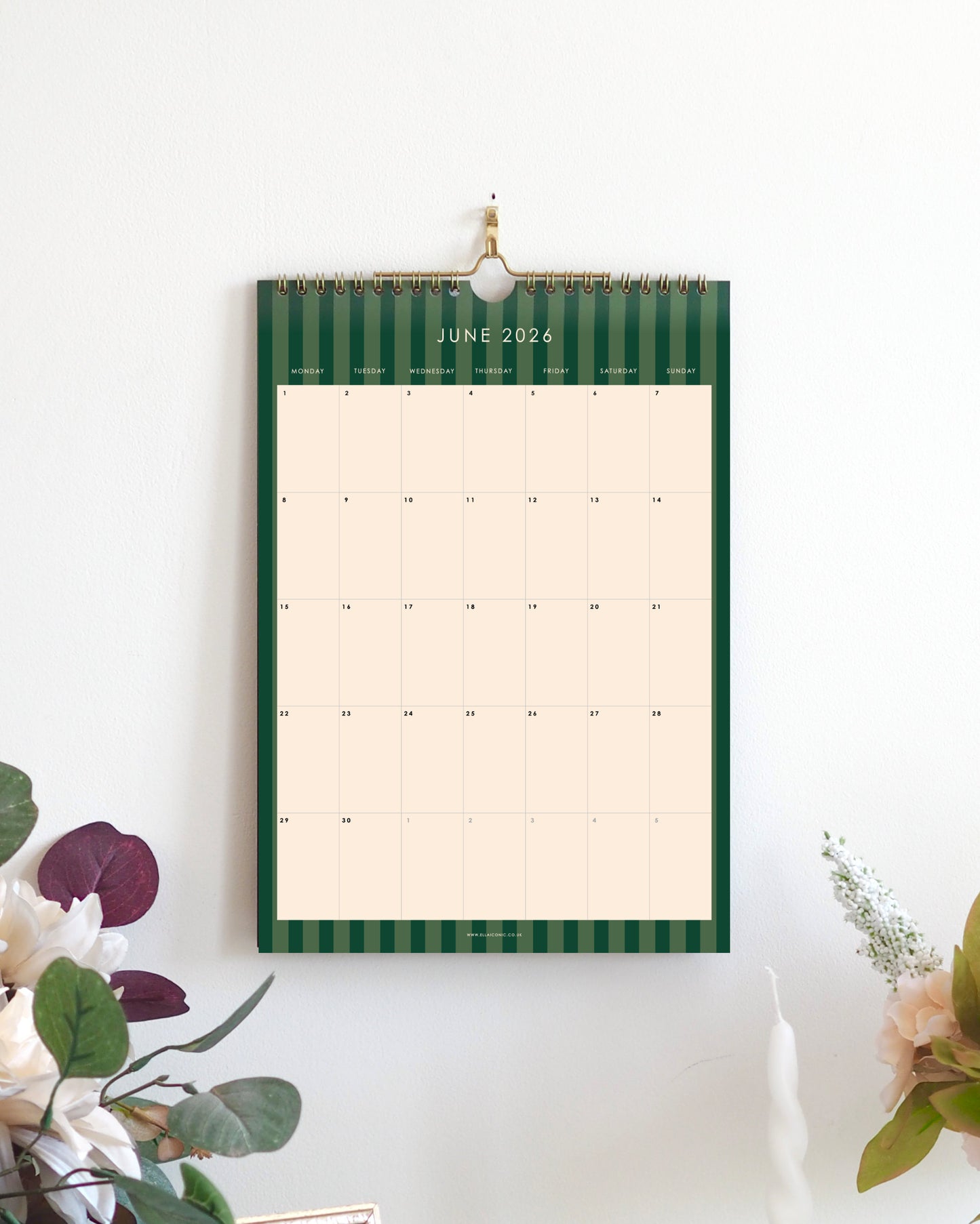 2026 A4 Wall Monthly Calendar - ella iconic® UK