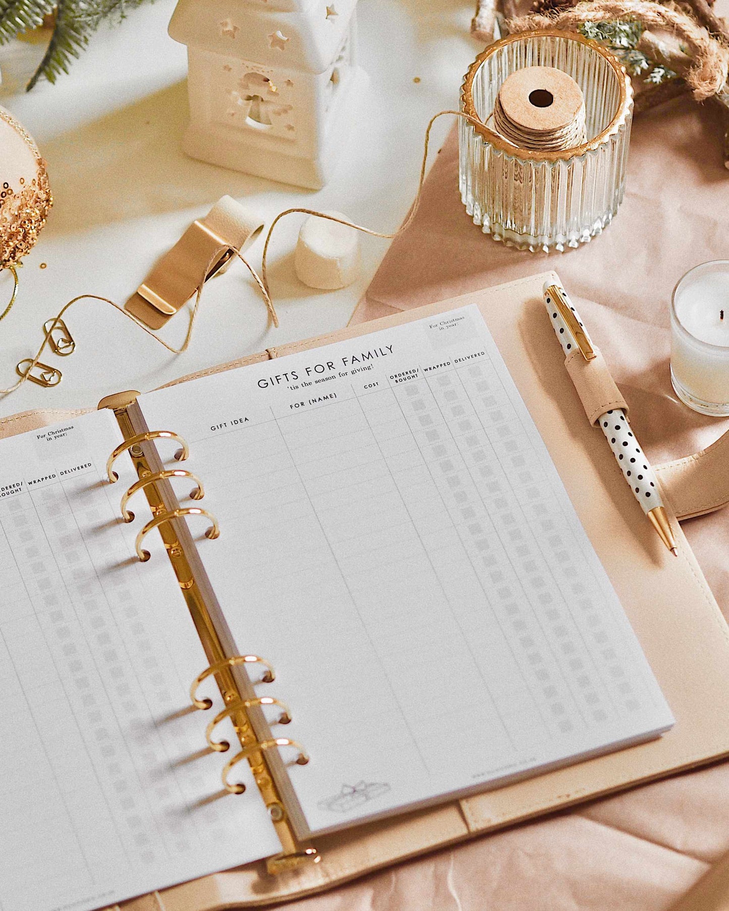 The ultimate Christmas Planner A5 Planner Inserts for 6 Ring Binders - ella iconic® UK