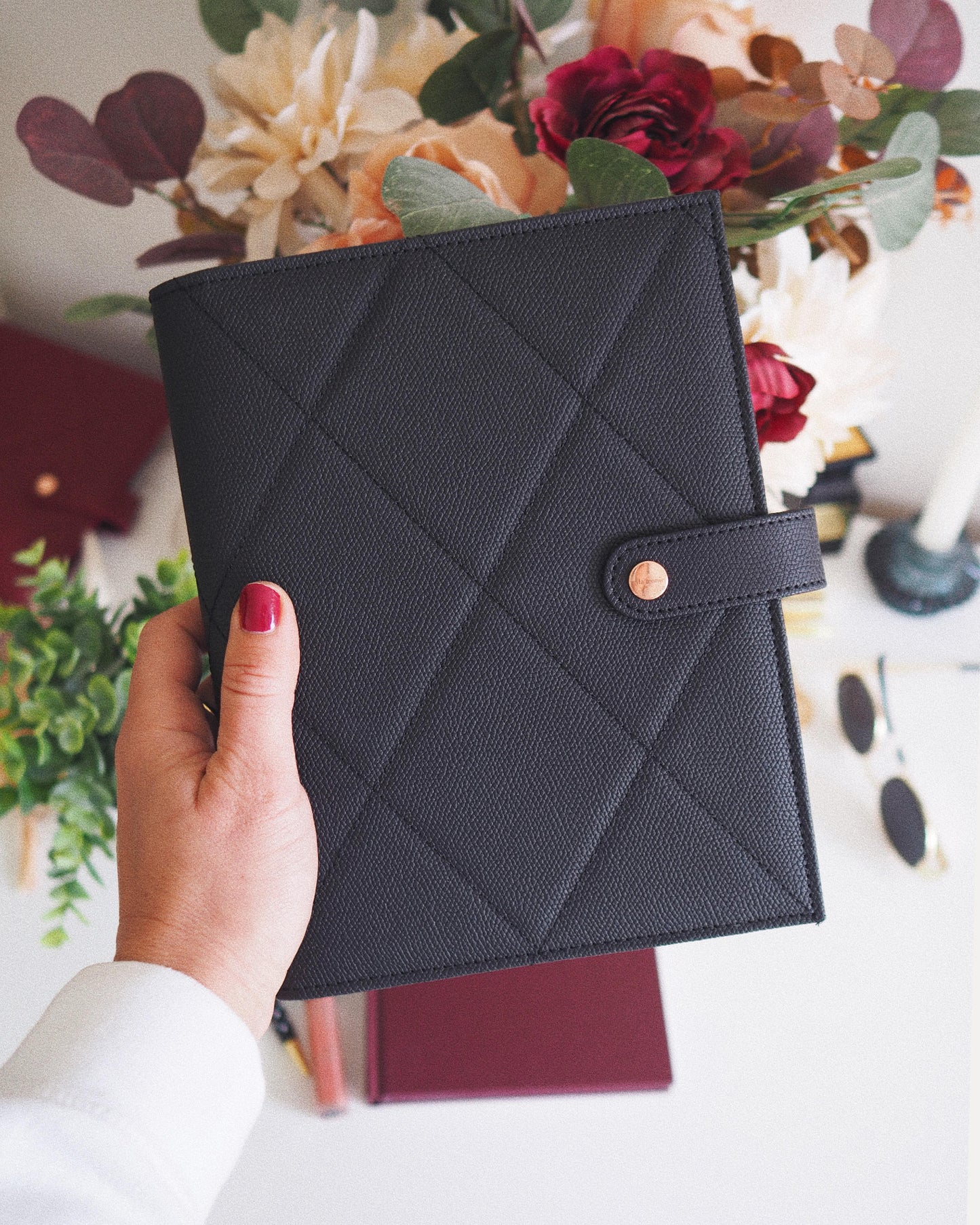 Vegan Leather A5 Ring Binder Life Planner - CEO of My Own Life® Planner - ella iconic®