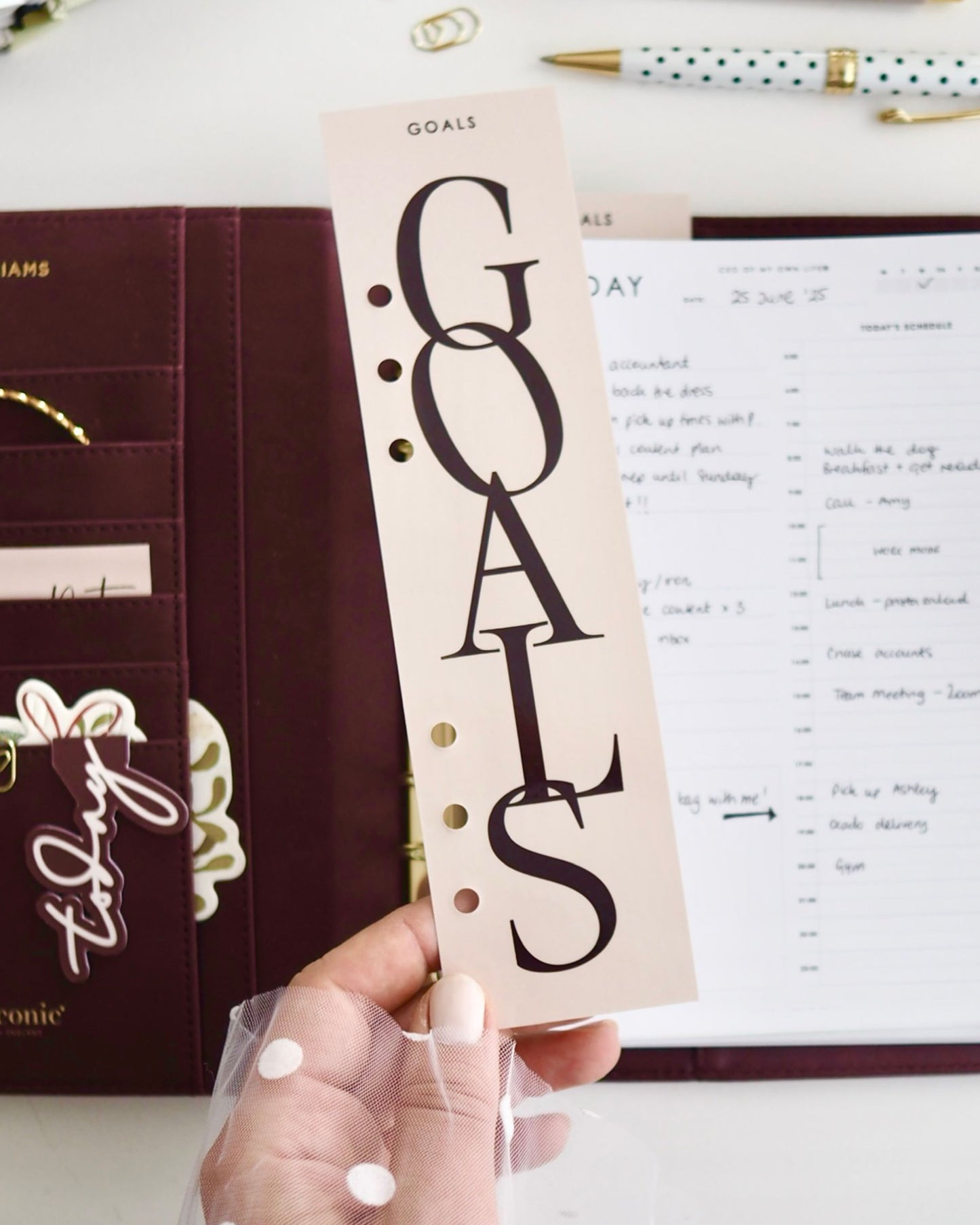 Blush 'Goals' Planner Page Marker for A5 6-Ring Binders, Filofax, Large GM 
Louis Vuitton Agendas - ella iconic® UK