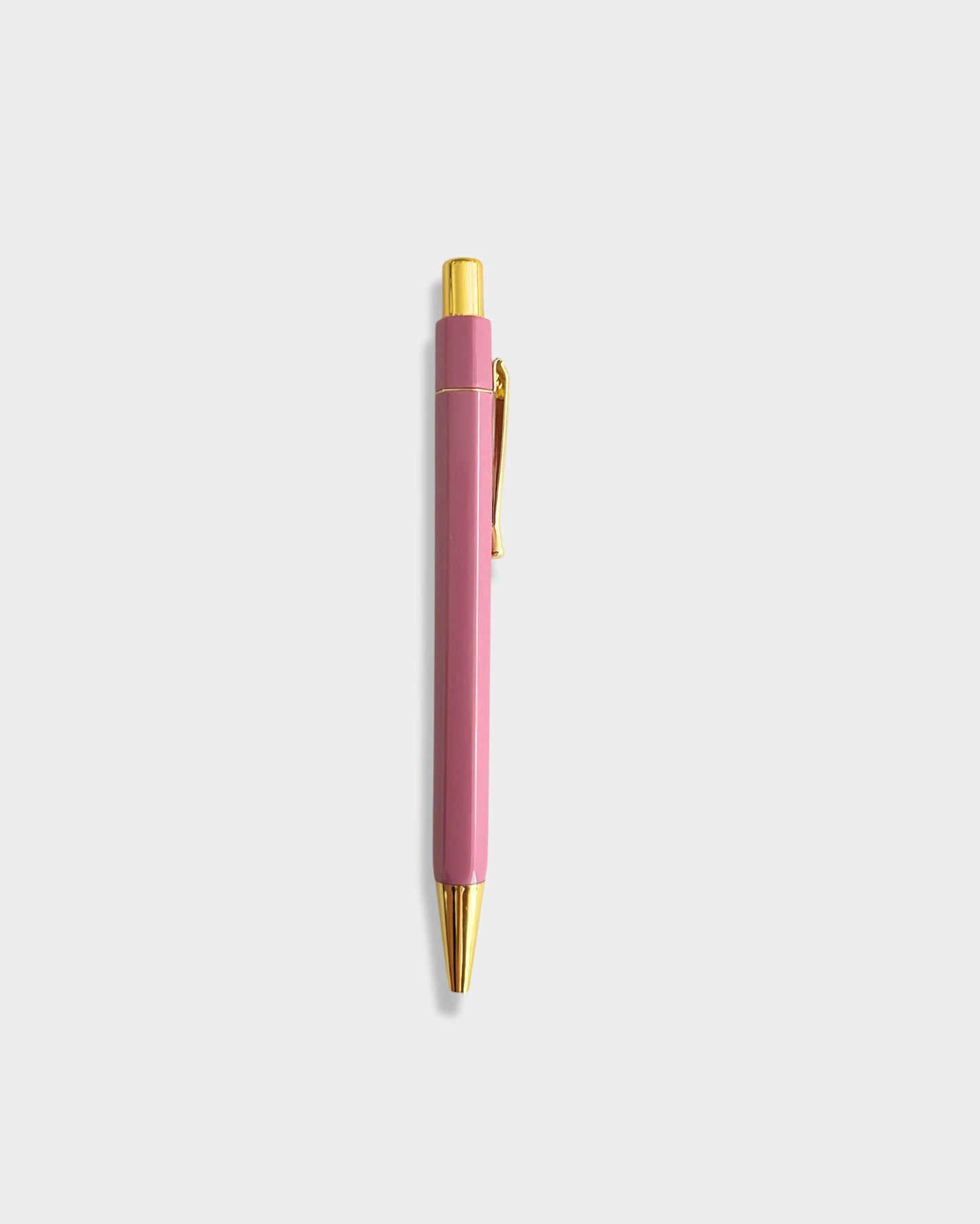 Hexagonal Lightweight Ballpoint Pen • Old Rose - ella iconic® UK