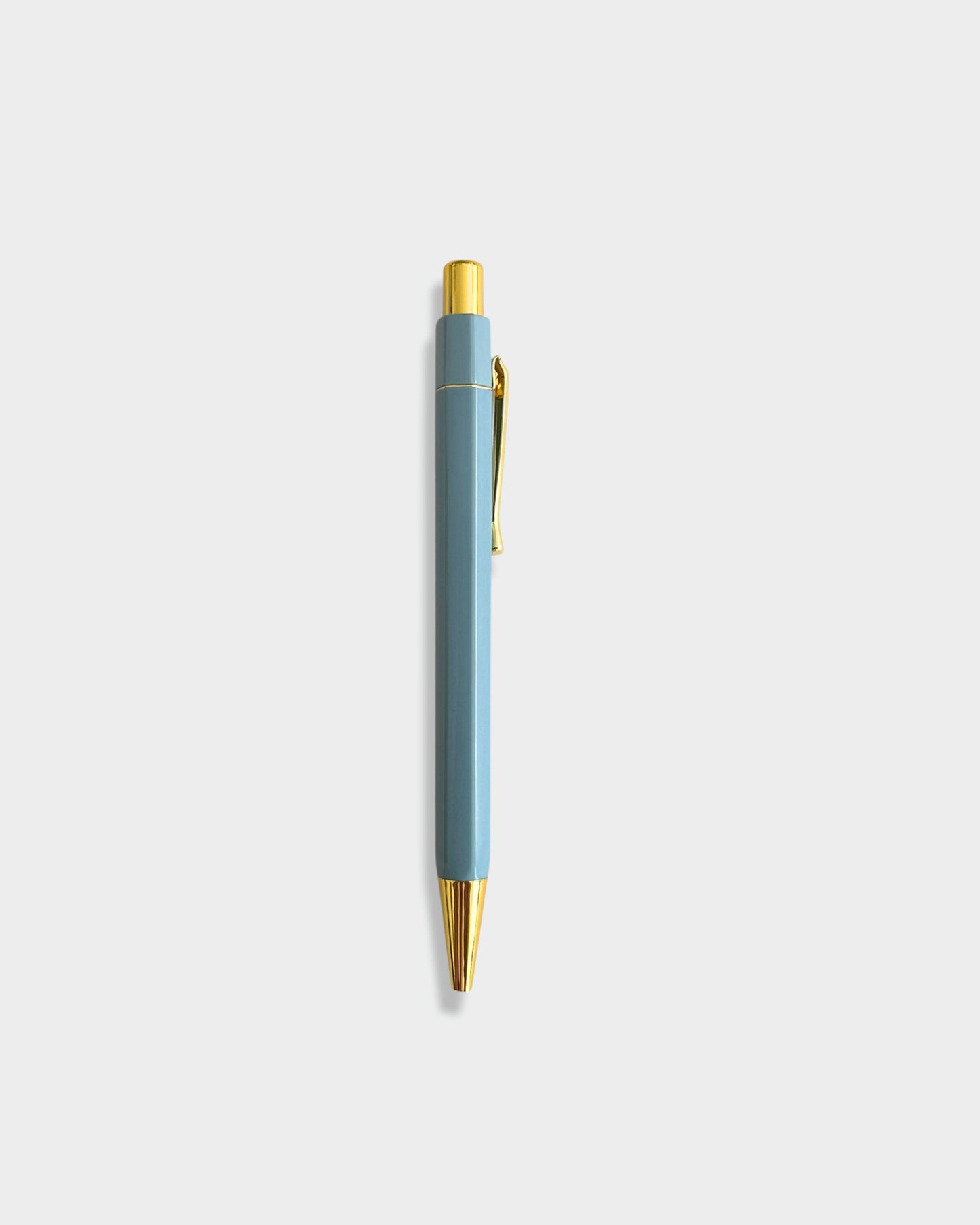 A lightweight, hexagonal powder blue ballpoint pen with black ink. UK delivery from £3.99 • ella iconic® UK