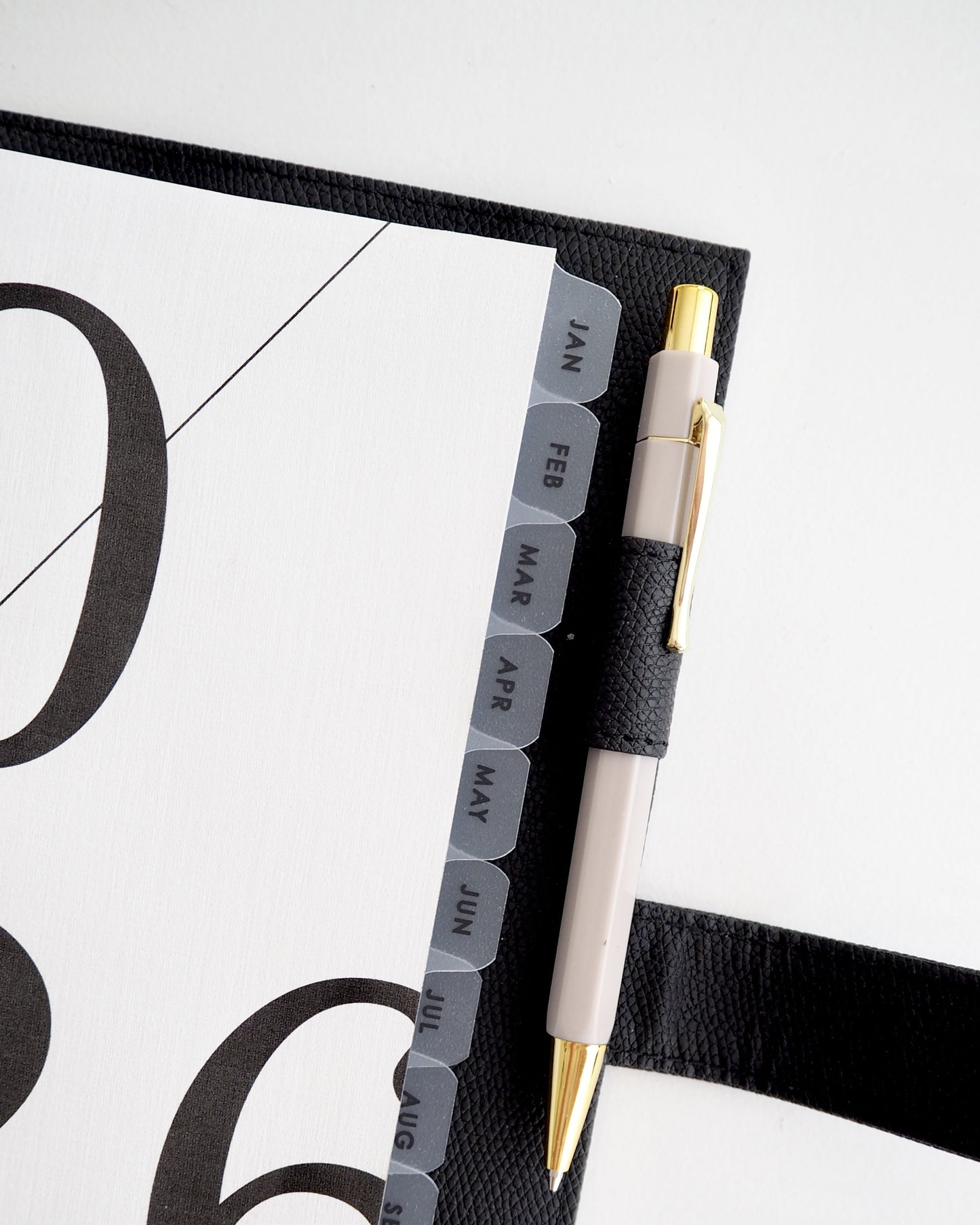 Frosted Plastic Jan - Dec A5 Monthly Planner Dividers With Tabs for 6-Ring Binders - ella iconic® UK