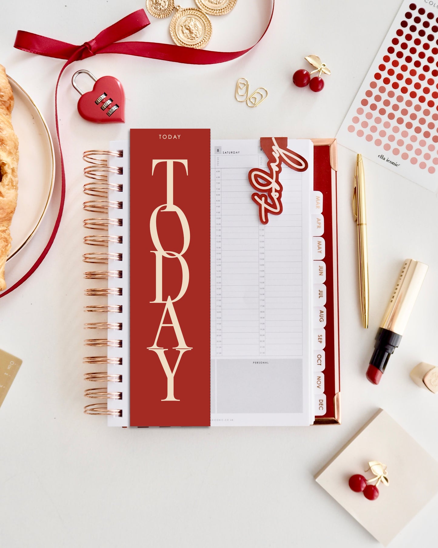 Rd double sided planner page marker / bookmark for A5 planners and diaries - ella iconic® UK