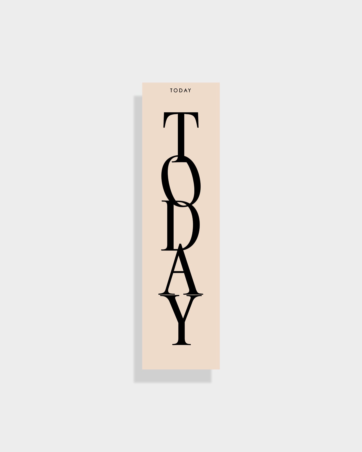'Today' nude double sided planner page marker / bookmark for A5 planners and diaries - ella iconic® UK