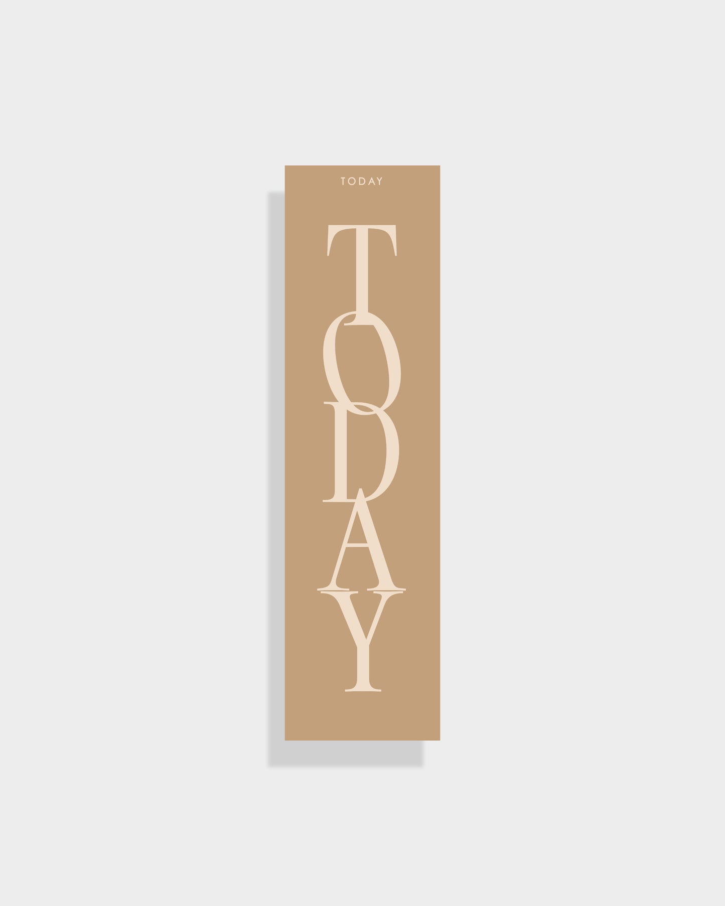 'Today' light brown / sand double sided planner page marker / bookmark for A5 planners and diaries - ella iconic® UK