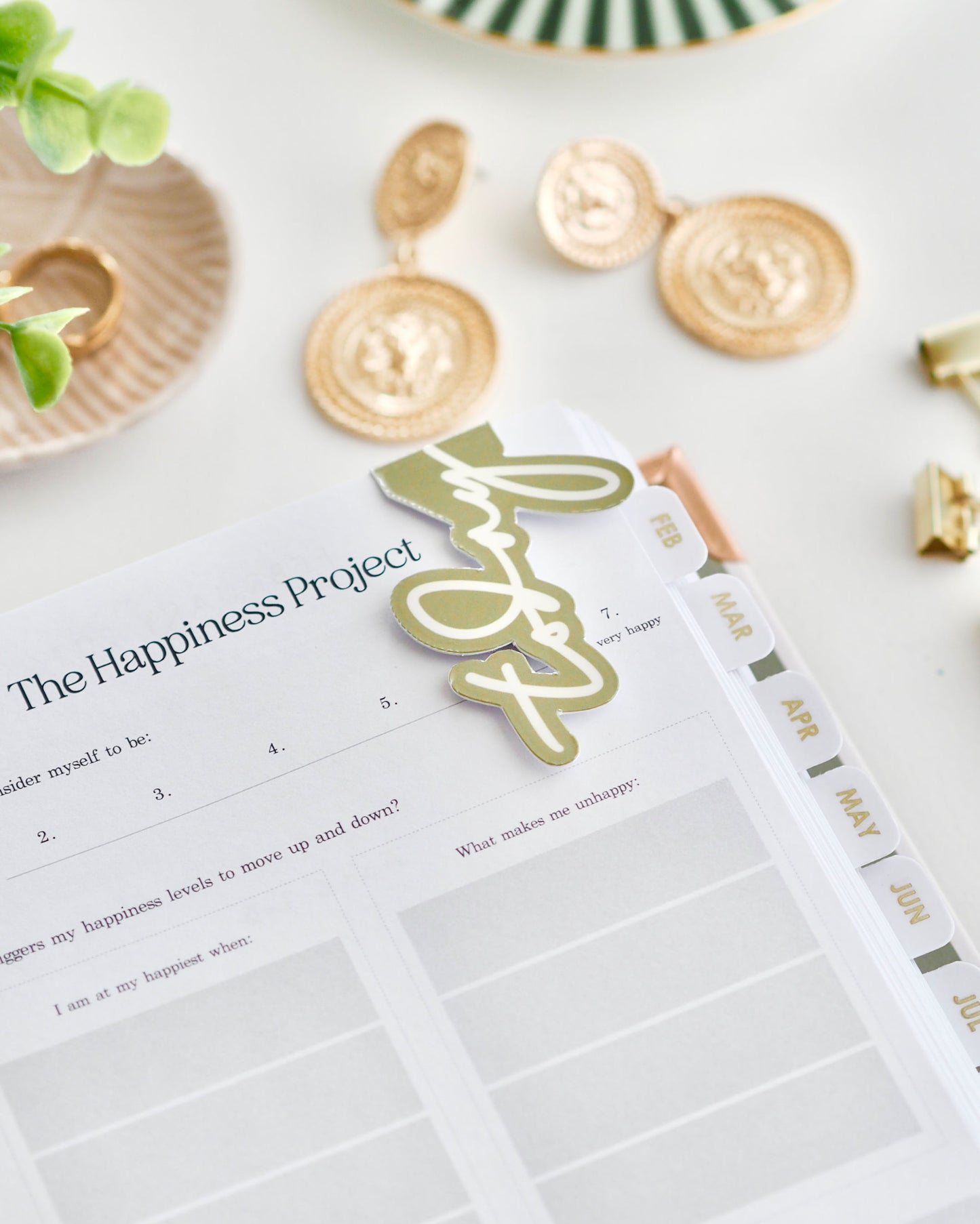 'today' magnetic bookmark, page marker for planners, agendas, organisers - olive - ella iconic®