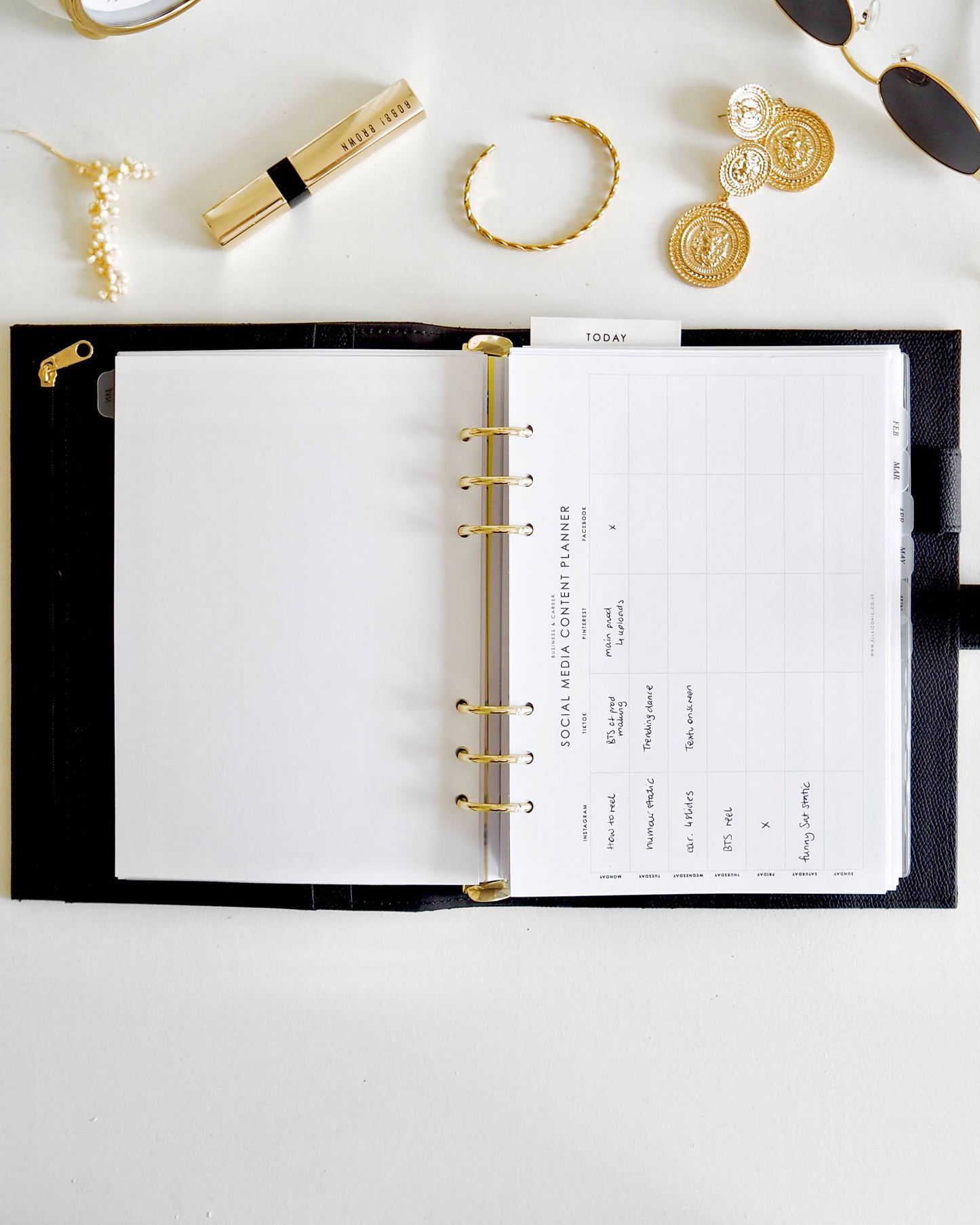 Social Media Content Planning A5 Planner Inserts - ella iconic® UK