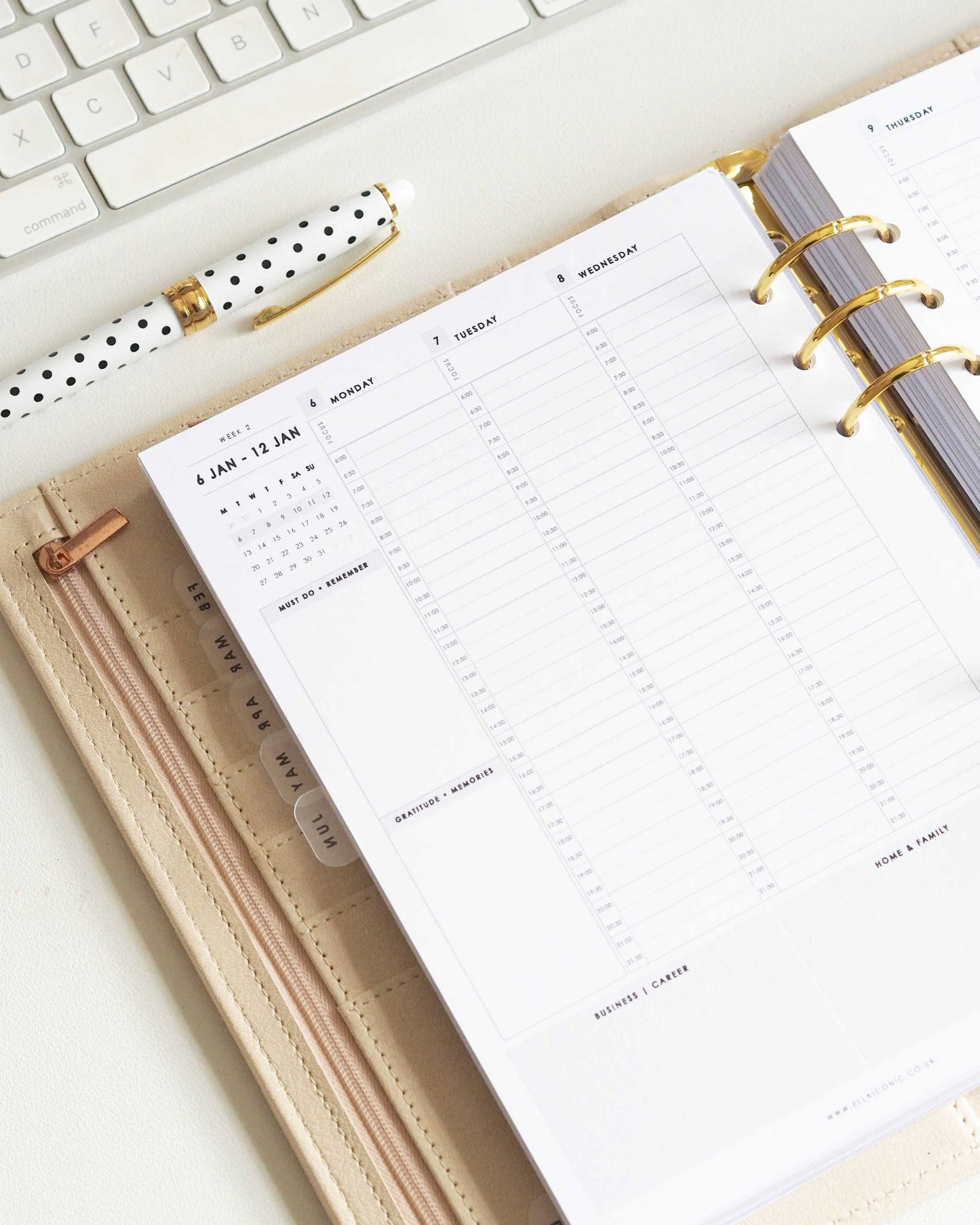 2026 Weekly Life Planner Inserts For A5 Ring Binders, Agendas - 2026 CEO of My Own Life® Planner - ella iconic® UK