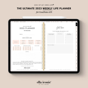 2023 Digital Weekly Life Planner • CEO of My Own Life® Life Planner • GoodNotes • iPad | ellaiconic®
