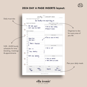 Printable 2024 Daily Life Planner | A5 Inserts • CEO of My Own Life ...