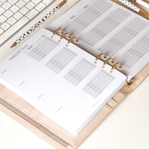 A5 Organiser Inserts for Habits Tracking and Financial Planning | Ella Iconic® UK