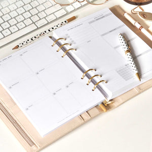 Printable CEO of My Own Life® 2024 Weekly Planner Inserts for A5 Organisers - Week on One Page Layout - ella iconic®