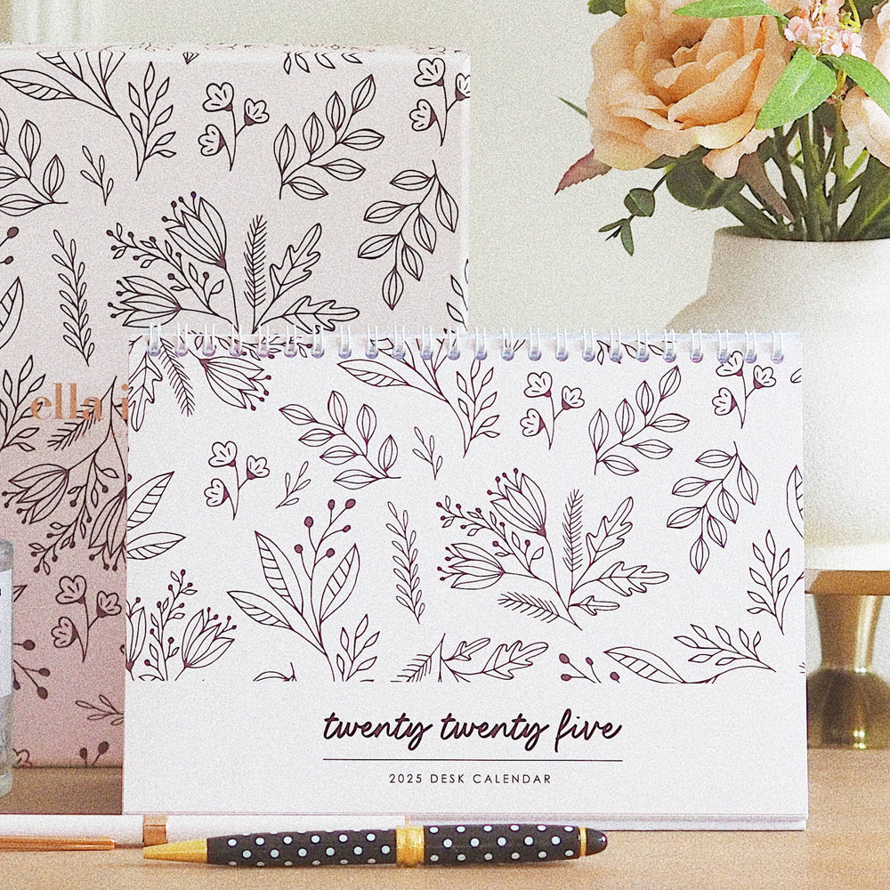 2025 A5 Monthly Desk Calendar For Home or Office โ ellaiconicยฎ