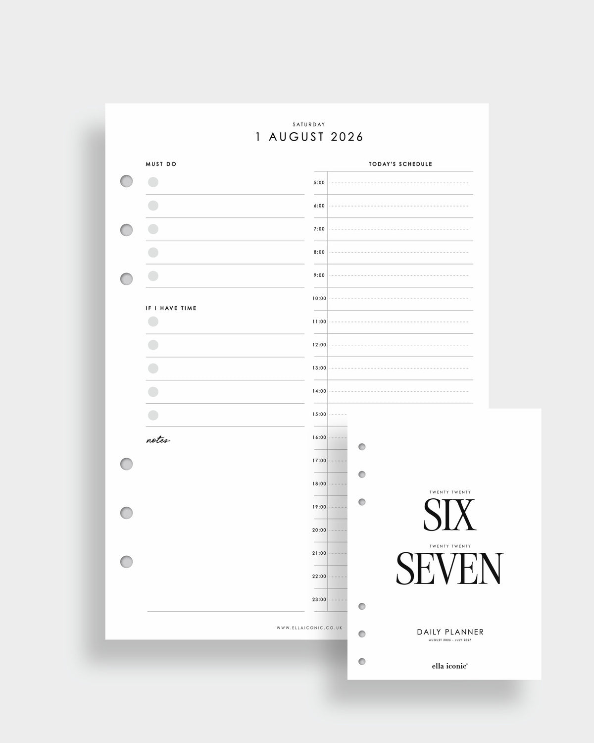 Premium A5 Planner Inserts For Filofax, LV GM Agendas | ella iconic ...