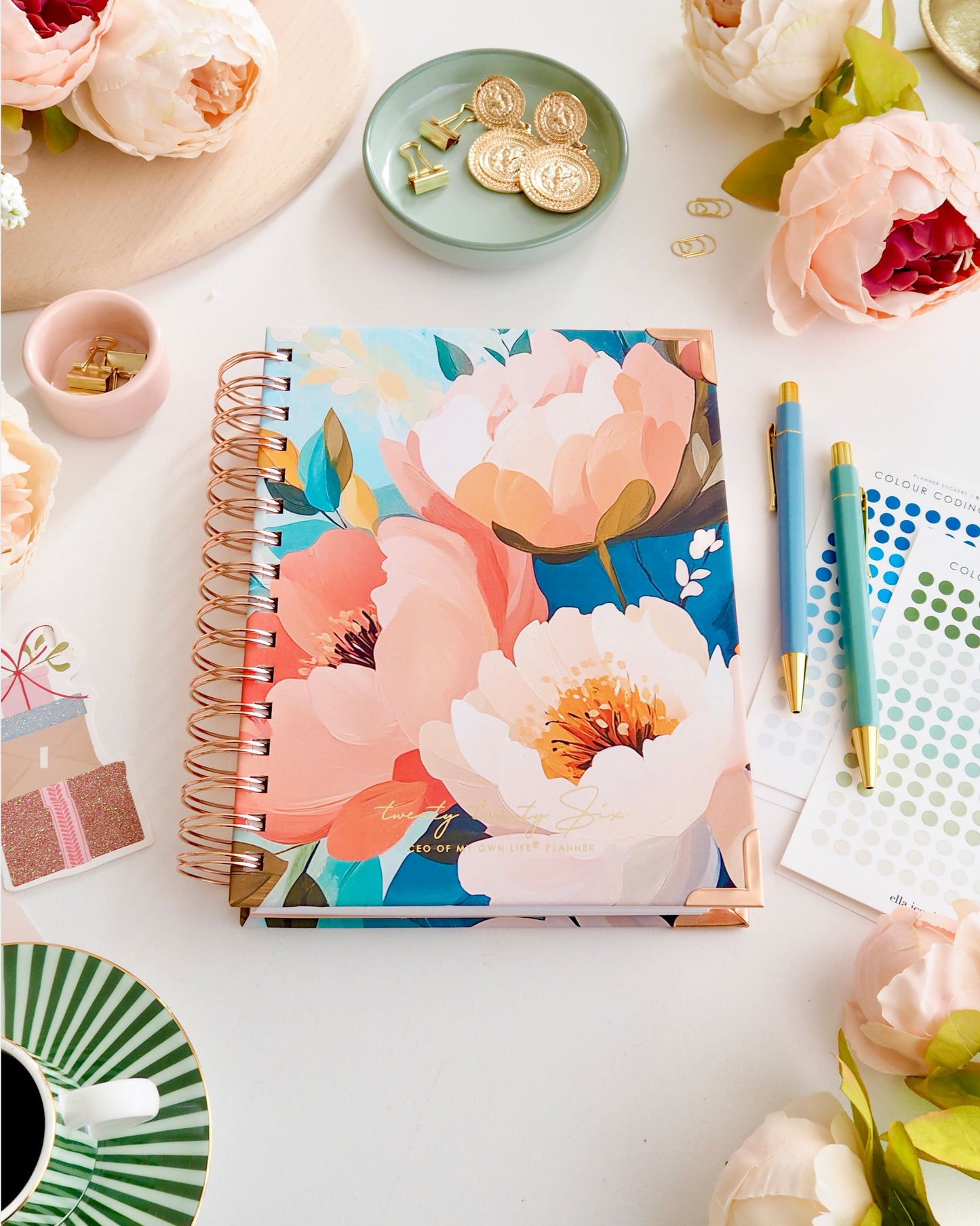 2026 Weekly Life Planner - Blooms -  CEO of My Own Life® Planner - ella iconic® UK