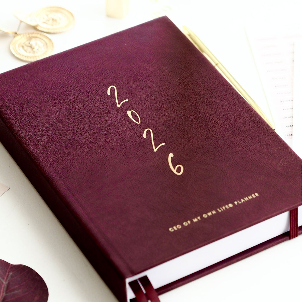 
                  
                    2026 Weekly Life Planner - CEO of My Own Life® Planner - Burgundy - ella iconic® UK
                  
                