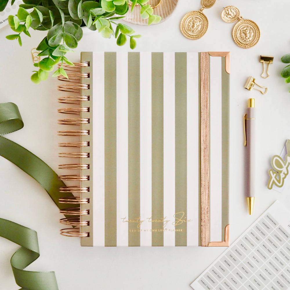 All-in-one 2026 Weekly Life Planner - CEO of My Own Life® Planner - ella iconic - Olive