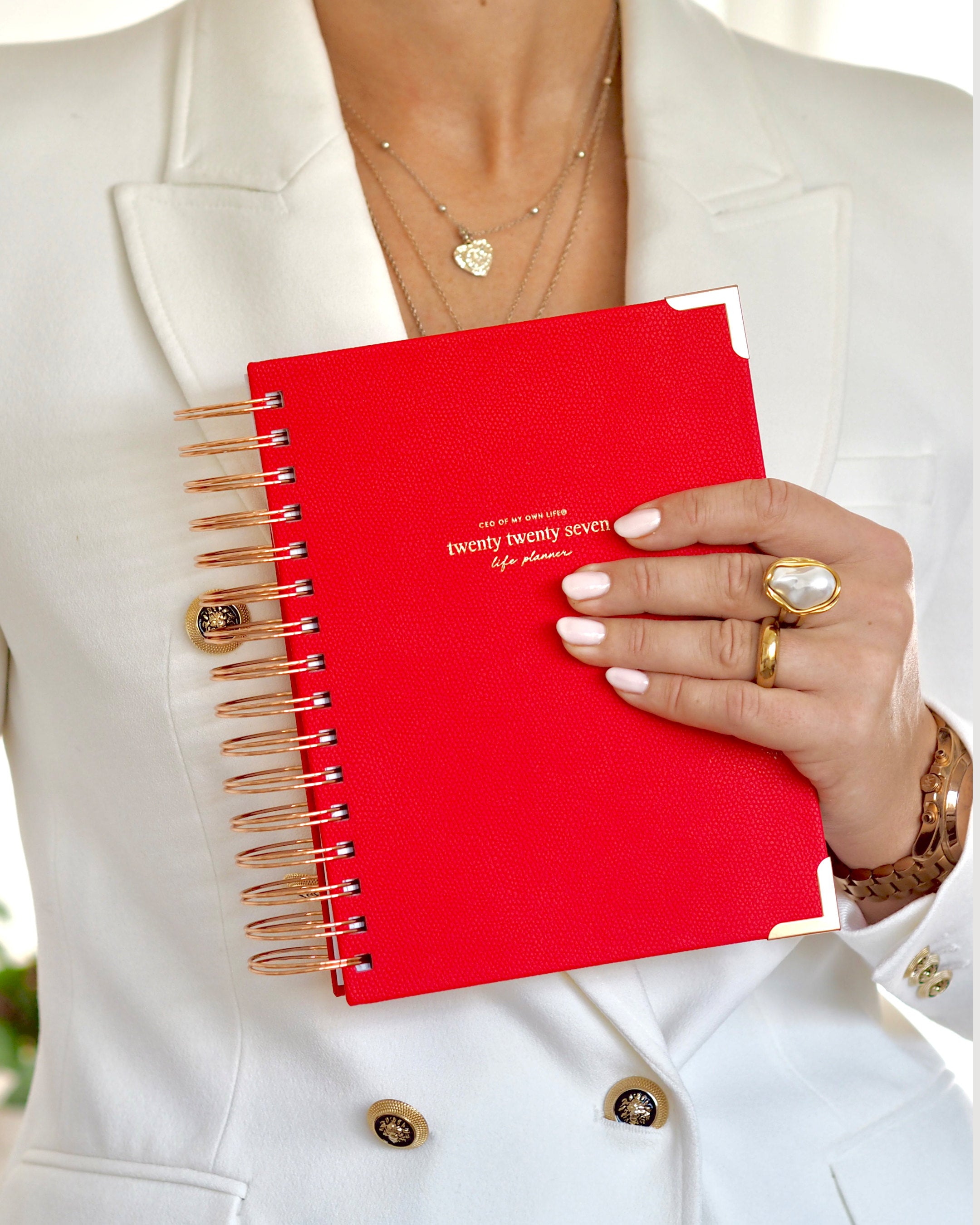 2027 Daily Life Planner • CEO of My Own Life® • Chilli Red – ellaiconic®