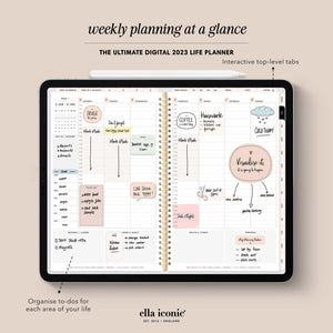 2023 Digital Weekly Life Planner • CEO of My Own Life® Life Planner • GoodNotes • iPad | ellaiconic®