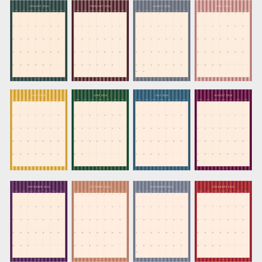 
                  
                    2026 A4 Wall Monthly Calendar - ella iconic® UK
                  
                