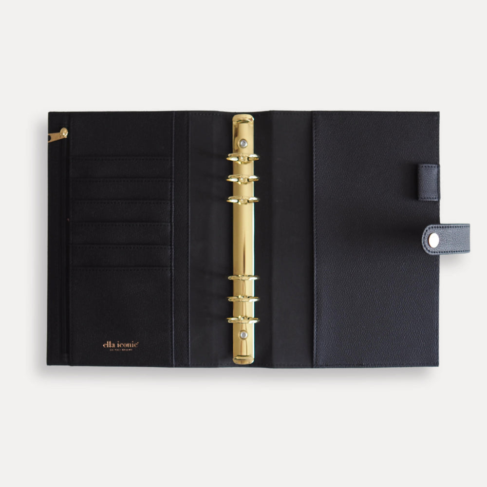
                  
                    Black A5 Vegan Leather Organiser Planner - CEO of My Own Life® Planner - ella iconic®
                  
                