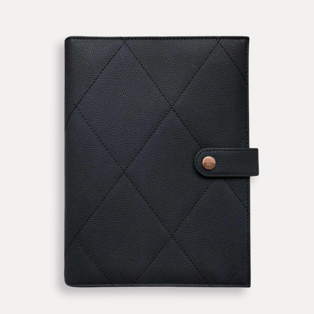 
                  
                    Black A5 Vegan Leather Organiser Planner - CEO of My Own Life® Planner - ella iconic®
                  
                