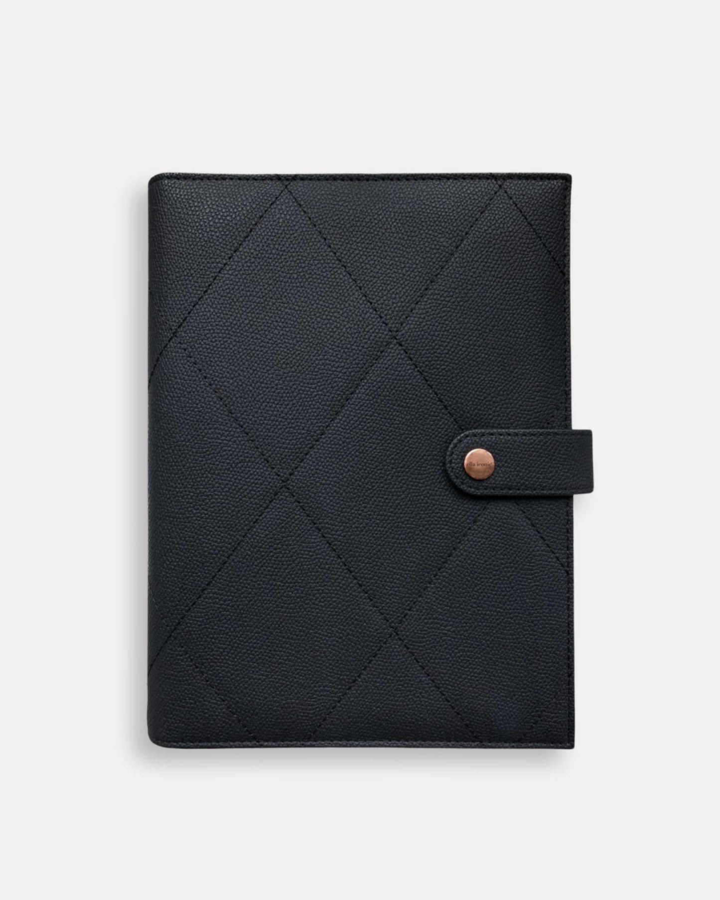 Black A5 Vegan Leather Organiser Planner - CEO of My Own Life® Planner - ella iconic®
