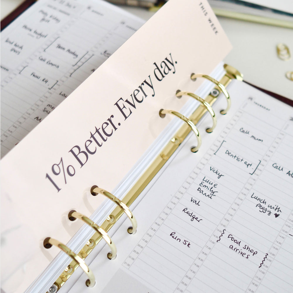 
                  
                    Blush 'This Week' Planner Page Marker for A5 6-Ring Binders - ella iconic® UK
                  
                
