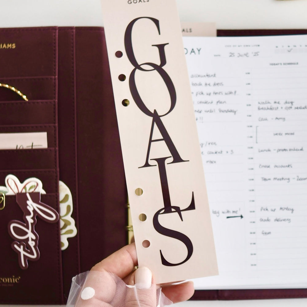 
                  
                    Blush 'Goals' Planner Page Marker for A5 6-Ring Binders, Filofax, Large GM 
Louis Vuitton Agendas - ella iconic® UK
                  
                