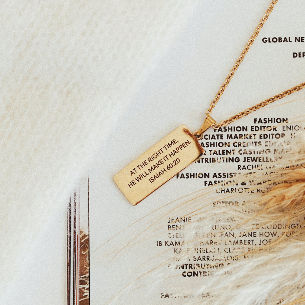 
                  
                    Personalised Women's Engraved Jewellery - Double Side Engravable Gold Pendant Necklace - ella iconic®
                  
                