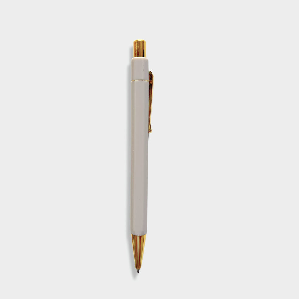 Hexagonal Lightweight Ballpoint Pen • Bare Beige - ella iconic® UK