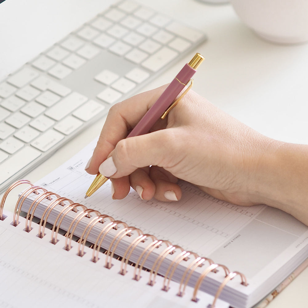
                  
                    Hexagonal Lightweight Ballpoint Pen • Old Rose - ella iconic® UK
                  
                