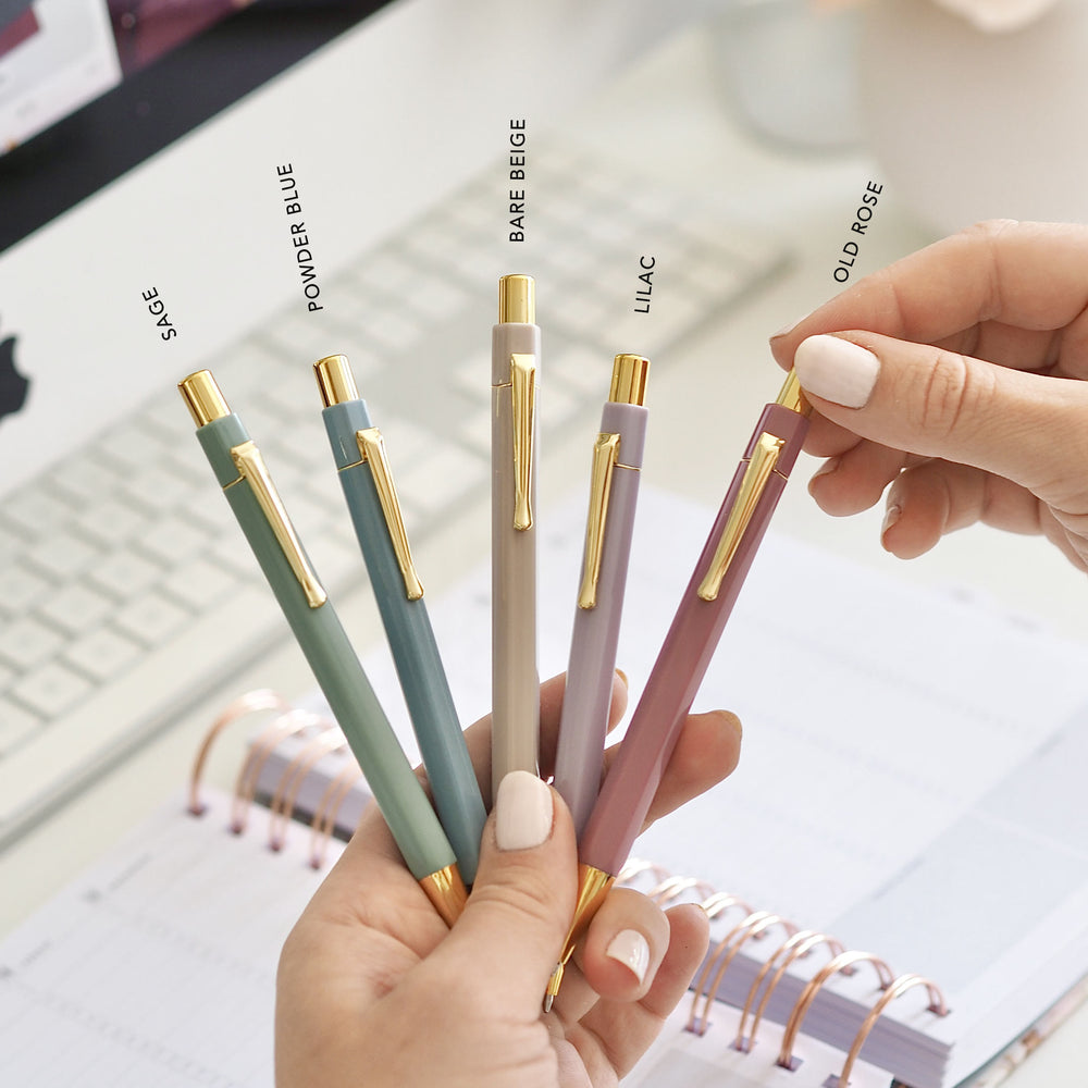 
                  
                    A lightweight, hexagonal pastel ballpoint pena with black ink. UK delivery from £3.99 • ella iconic® UK
                  
                