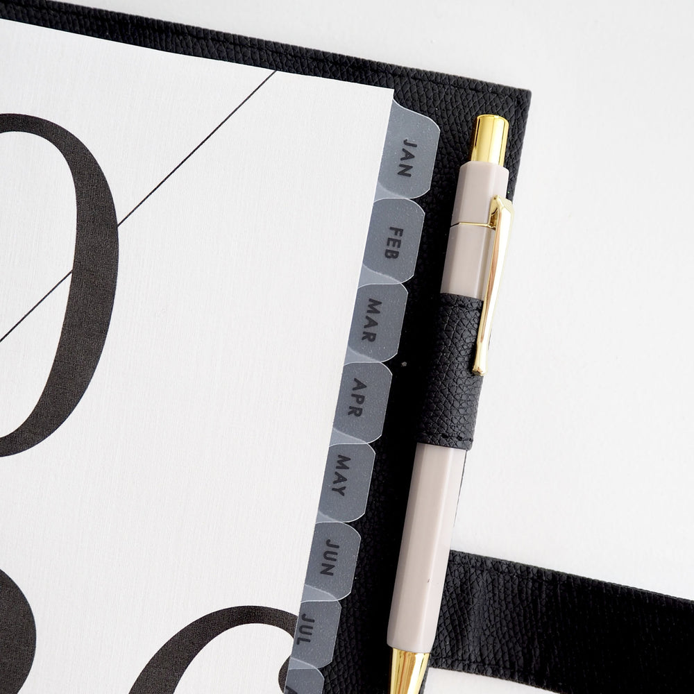 
                  
                    Frosted Plastic Jan - Dec A5 Monthly Planner Dividers With Tabs for 6-Ring Binders - ella iconic® UK
                  
                