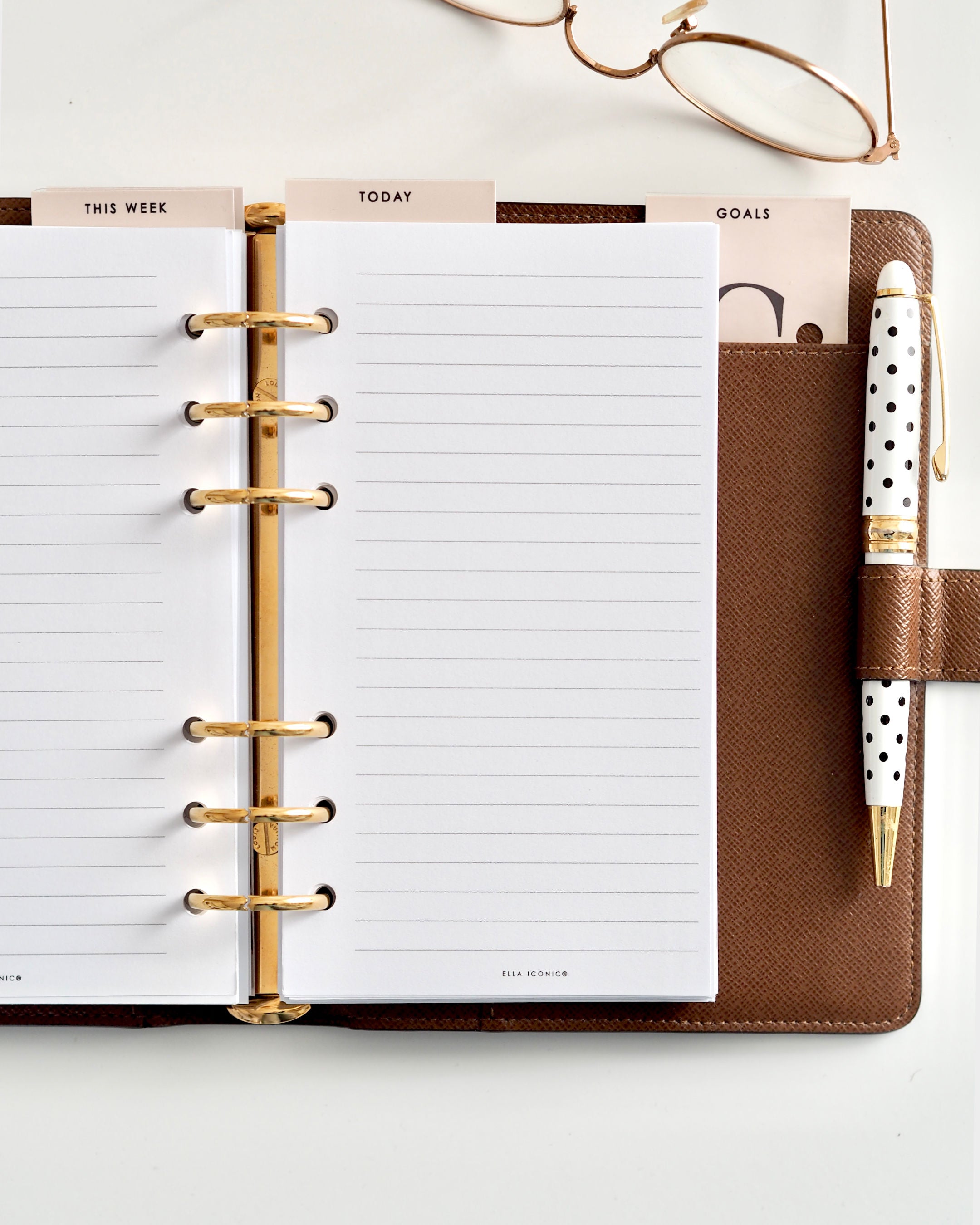 Lined Notes Personal Planner Inserts – ellaiconic®