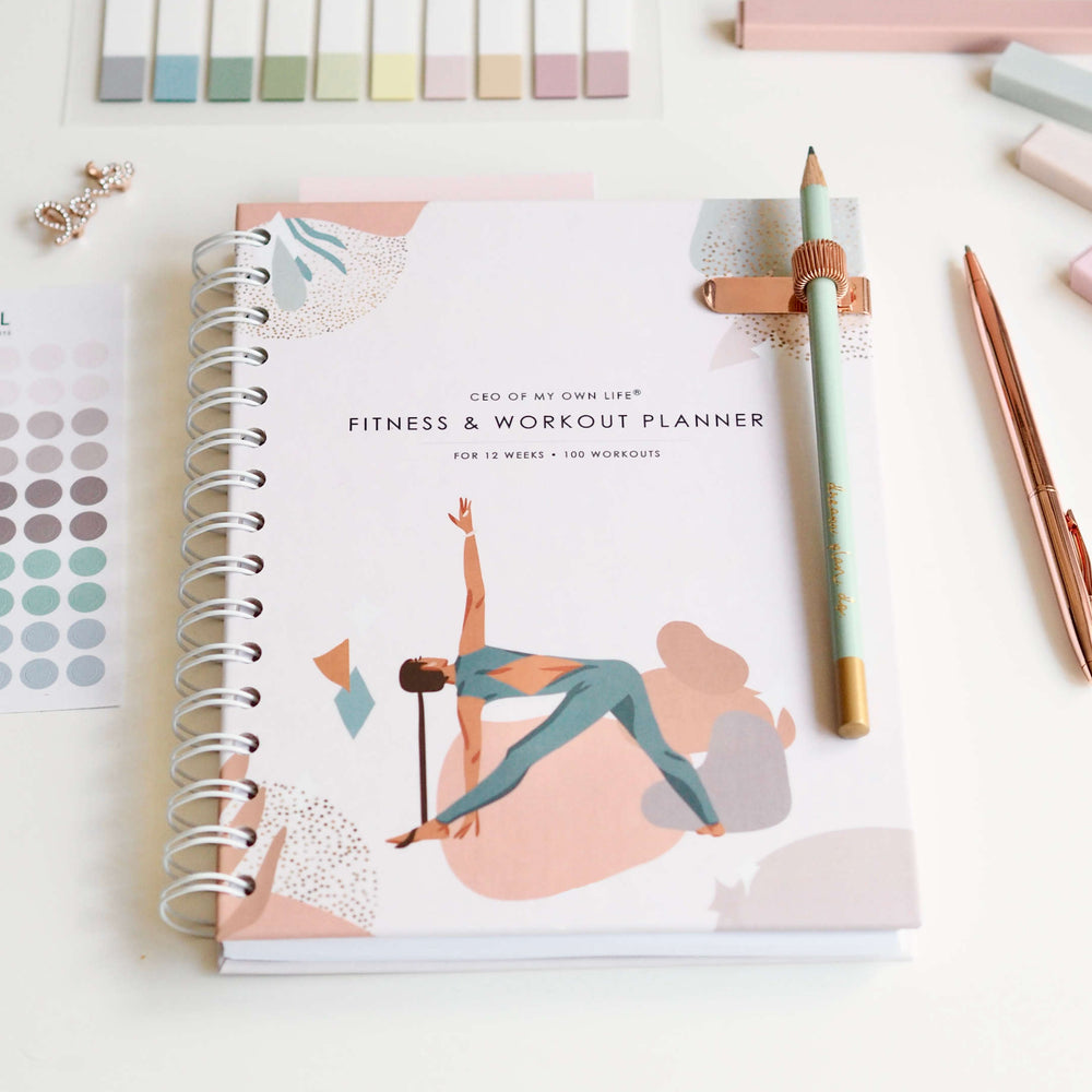
                  
                    12-Weeks Fitness & Workout Planner | Undated | Weekly Meal Planner | Workout Planner | Fitness Tracker | Weight Loss Tracker | 100 Workouts - ella iconic® UK
                  
                
