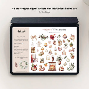Joyous Noel Digital Planner Stickers • GoodNotes iOS