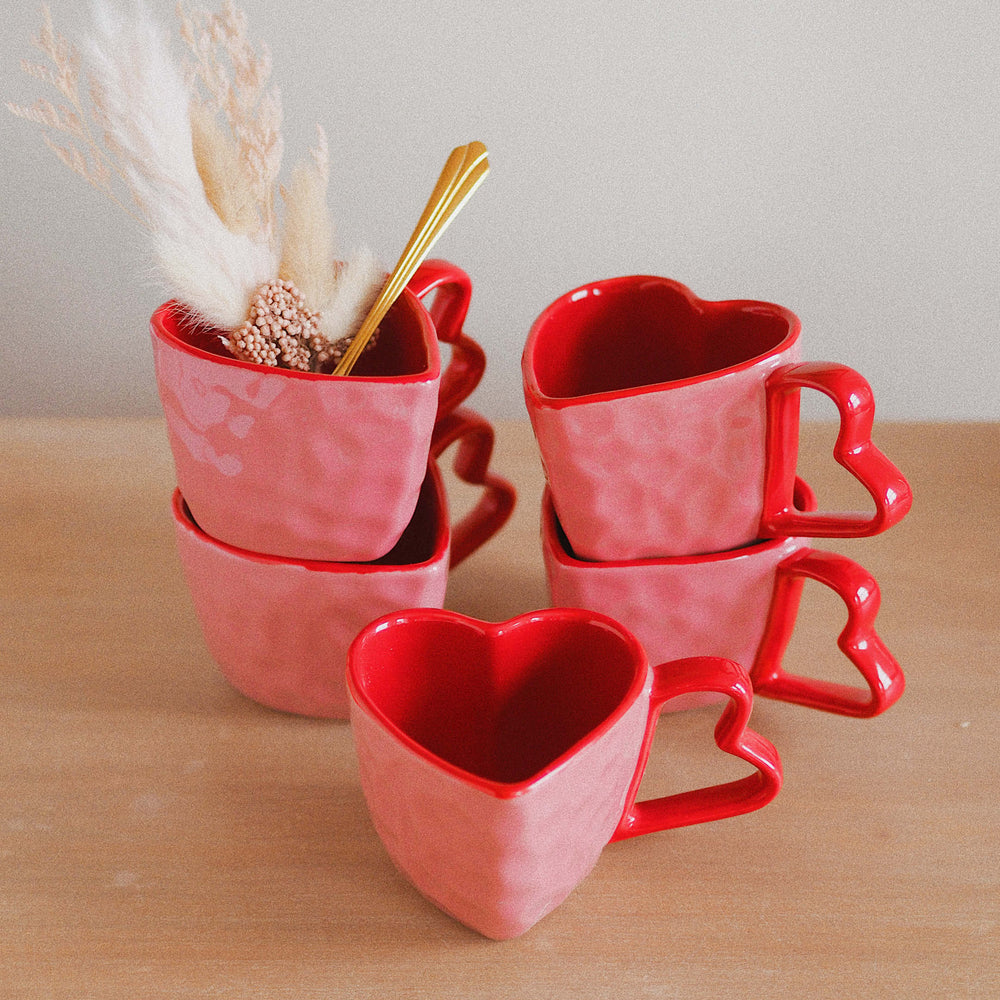 
                  
                    Ceramic Heart Shaped Love Mug Cup. The perfect gift for Valentine's Day. ella iconic®
                  
                