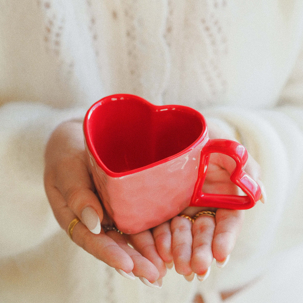 
                  
                    Ceramic Heart Shaped Love Mug Cup. The perfect gift for Valentine's Day. ella iconic®
                  
                