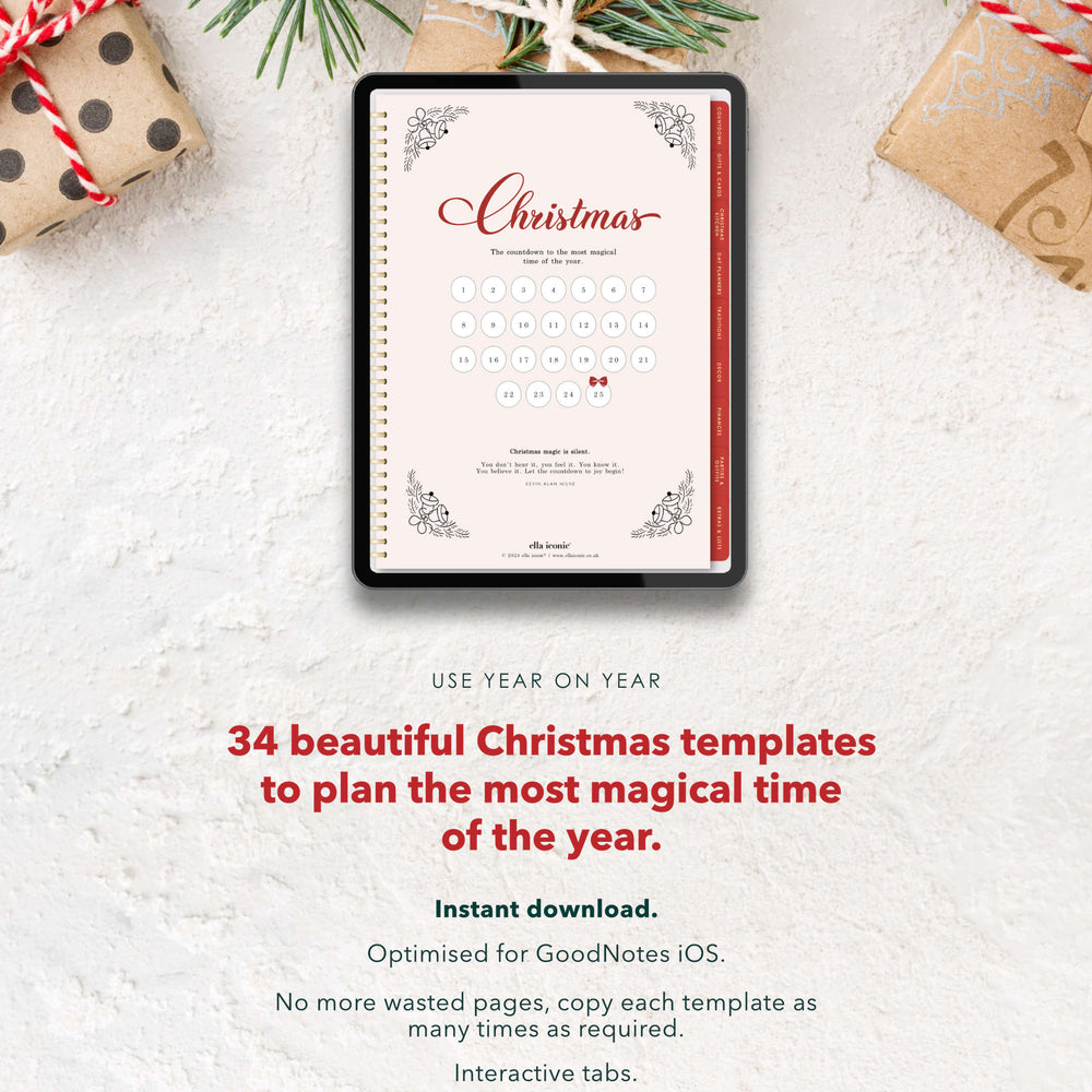 
                  
                    The Ultimate Digital Christmas Planner  For GoodNotes iOS - Cosy Christmas - ella iconic®
                  
                