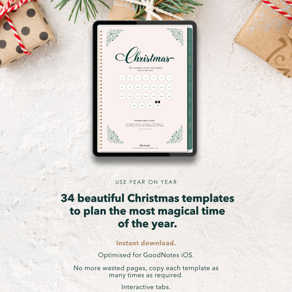 
                  
                    The Ultimate Digital Christmas Planner For Goodnotes iOS - Christmas Sparkle - ella iconic
                  
                
