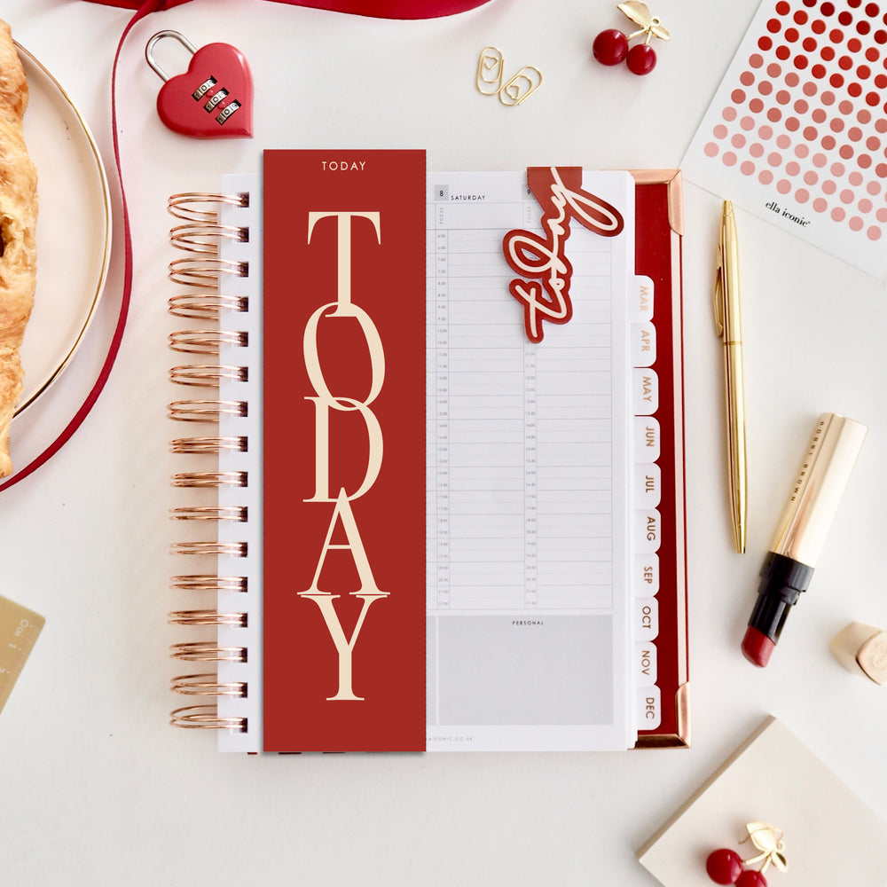 Rd double sided planner page marker / bookmark for A5 planners and diaries - ella iconic® UK