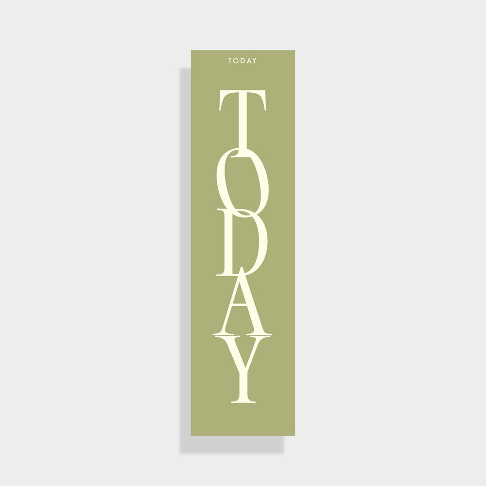 
                  
                    Olive green double sided planner page marker / bookmark for A5 planners and diaries - ella iconic® UK
                  
                