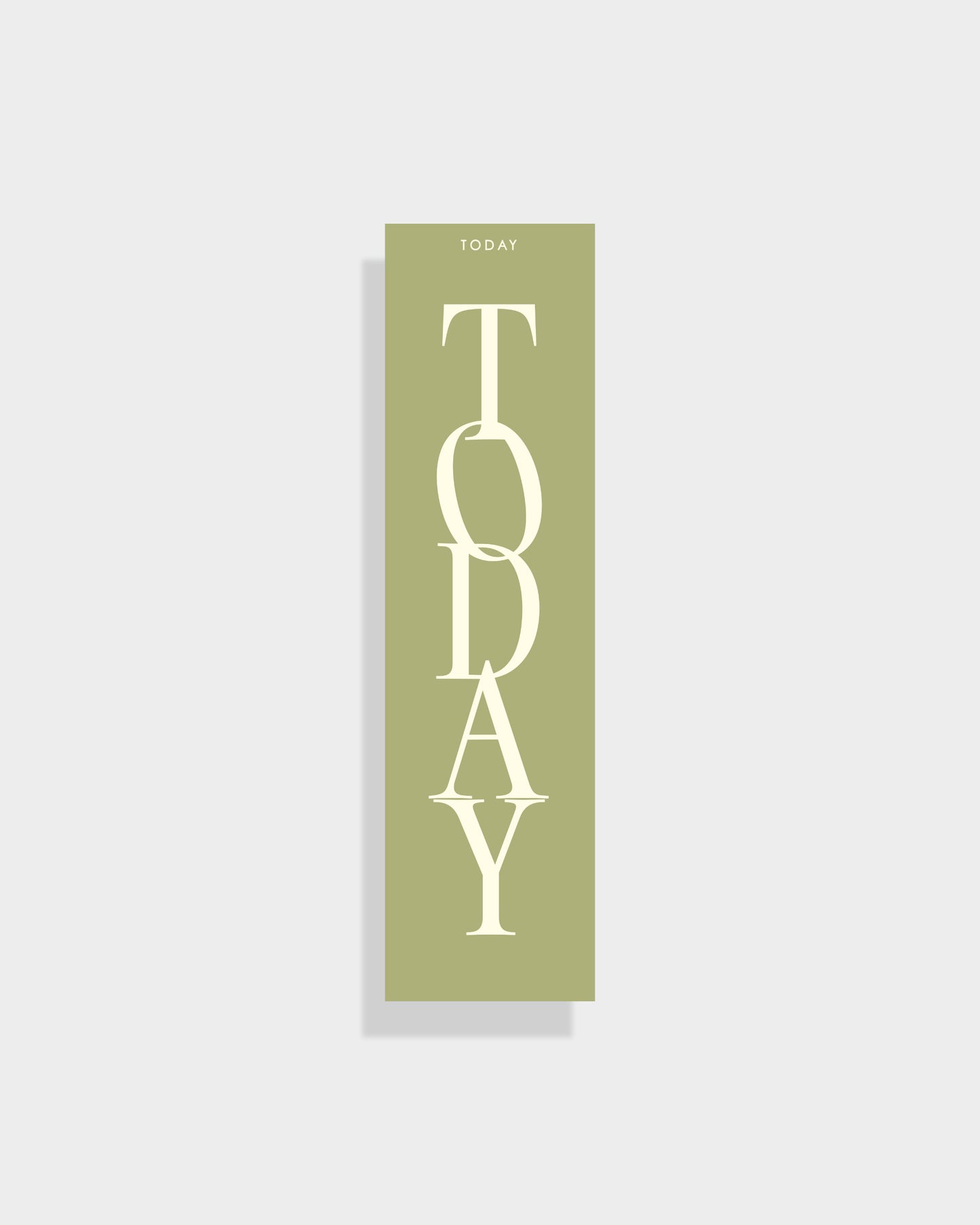 Olive green double sided planner page marker / bookmark for A5 planners and diaries - ella iconic® UK