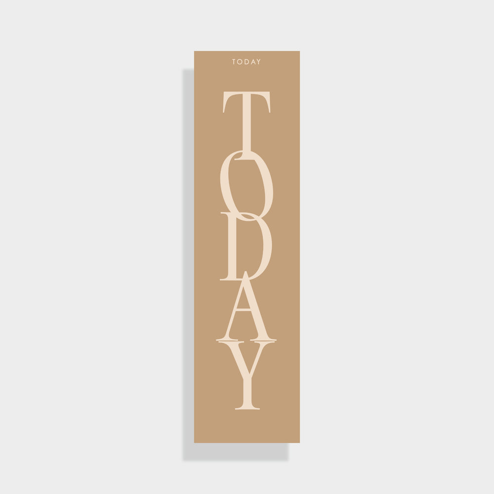 
                  
                    'Today' light brown / sand double sided planner page marker / bookmark for A5 planners and diaries - ella iconic® UK
                  
                