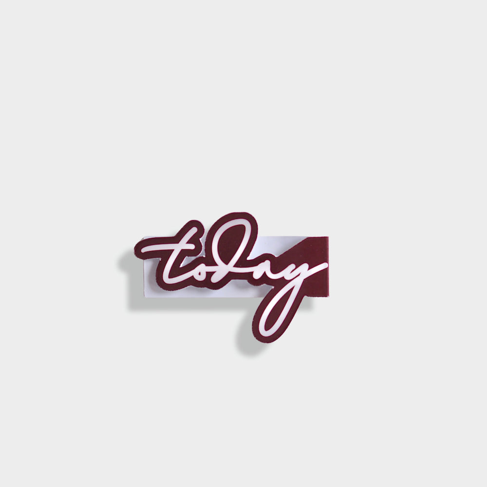 
                  
                    'today' cute magnetic bookmark, page marker for planners, agendas, organisers -  - burgundy - ella iconic®
                  
                