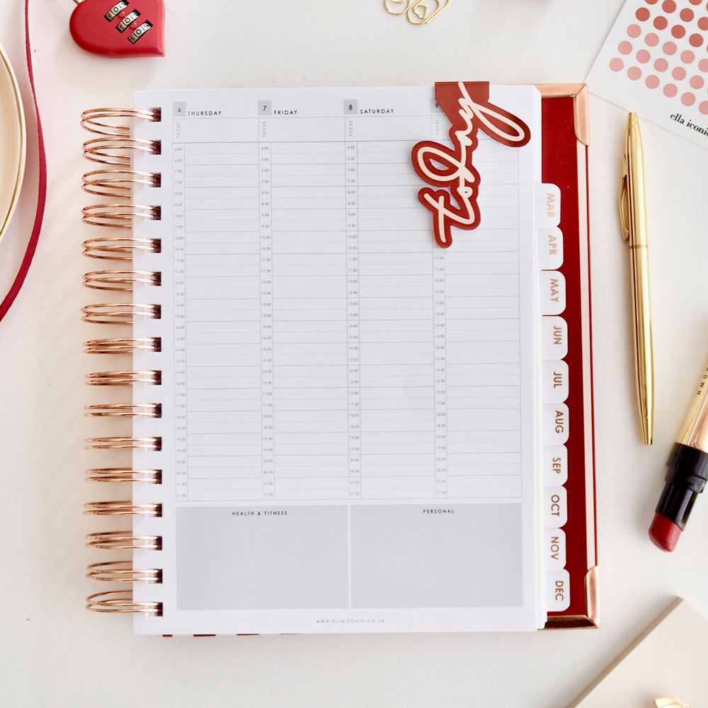
                  
                    'today' cute magnetic bookmark, page marker for planners, agendas, organisers -  - red - ella iconic®
                  
                