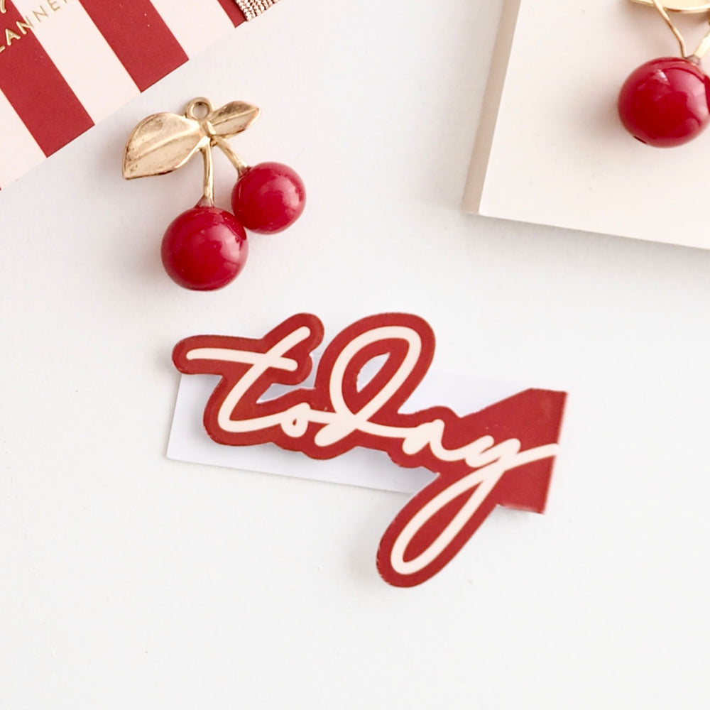 
                  
                    'today' cute magnetic bookmark, page marker for planners, agendas, organisers -  - red - ella iconic®
                  
                